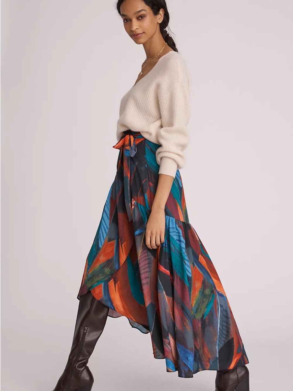 Anthropologie | Hutch Printed Wrap Maxi Skirt | Size: Small | NWT